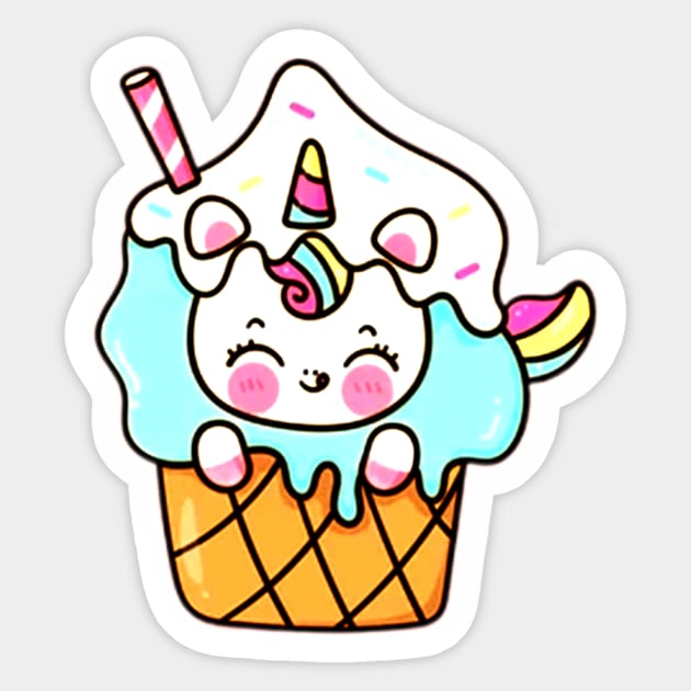 Cup Cake Unicorn Sticker by Sugarori